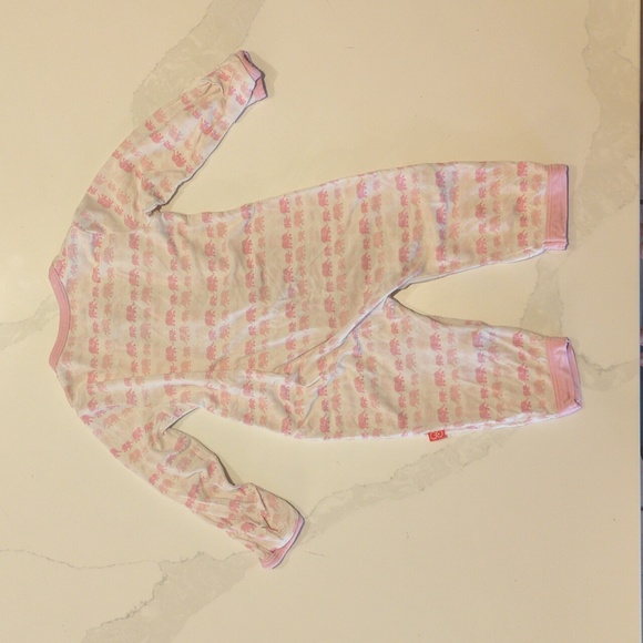 Magnetic Me | Pink Elephant Print | Size 0-3 Months | Pajama - Picture 8 of 8